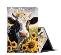 Galaxy Tab A7 Lite Case, for Samsung Tab A7 Lite Tablet Case 8.7 inch 2021 (SM-T220/T225/T227), Multi-Angle Folding Folio Stand Cover for Samsung Galaxy Tab A7 Lite-A Cow in The Sunflowers Field