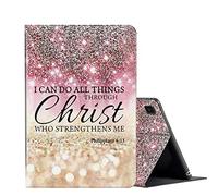 Galaxy Tab A7 Lite Case, for Samsung Tab A7 lite Tablet Case 8.7 inch 2021 (SM-T220/T225/T227),PU Leather Folding Folio Stand Cover for Samsung Galaxy Tab A7 Lite-I can do All Things Through Christ
