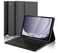 Galaxy Tab A9 Plus Case with Keyboard, Touch Keypad for Samsung A9+ Tablet 2023, Functional Magic Keyboard for Samsung A9Plus, Pen Holder, Rechargeable Battery, Trackpad Case for A9+ 5G, Black