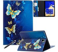 Galaxy Tab S4 10.5 Case, Newshine Premium Leather Lightweight Flip Stand Cover with Card Cash Pocket for Samsung Galaxy Tab S4 10.5 2018 Model SM-T830/T835/T837 Tablet, BF-G Butterfly