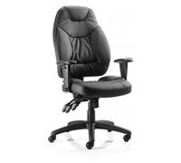 Dynamic Task Operator Chair Galaxy – Independent Seat & Back, Height-Adjustable Arms, Headrest Black