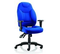 Galaxy Task Operator Chair Blue Fabric With Arms - OP0000