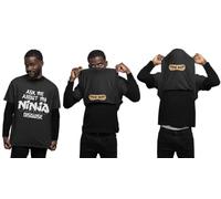 Galaxy Tees Ask ME About My Ninja Disguise - Funny Graphic Men's T-Shirt - Casual Printed Tee - Great Gift for Dad, Husband or Brother - Black - L