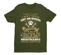 Galaxy Tees Mens Dont Mess with My Dog Short Sleeved T Shirt
