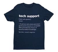 Galaxy Tees Mens Funny Tech Support T Shirt Dictionary Definition Spoof Short Sleeved Small - 6XL Midnight Navy Blue L