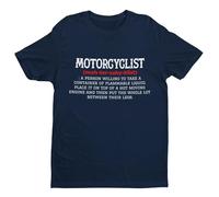 Galaxy Tees Mens Motorcyclist Dictionary Definition Funny Biker T Shirt Short Sleeved Small - 6XL Midnight Navy Blue 3XL