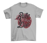 Galaxy Tees Mens Ride Till You Die Biker T Shirt Helmet Design Motorcycle Slogan Gift Idea Short Sleeved Silver Melange XL