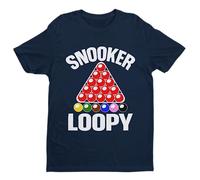 Galaxy Tees Mens Snooker Loopy T Shirt Funny Pool Frame Rack Triangle Balls Gift Idea Player Fan Short Sleeve Midnight Navy Blue 2XL