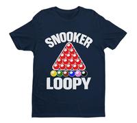 Galaxy Tees Mens Snooker Loopy T Shirt Funny Pool Frame Rack Triangle Balls Gift Idea Player Fan Short Sleeve Midnight Navy Blue S