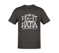Galaxy Tees MR FIX IT Also Known As PAPA Funny T Shirt Grandad Gift Idea DIY Enthusiast Black / 2XL