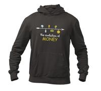 GALAXY TEES The Evolution of Money Crypto Hoodie - A Must-Have for Crypto Enthusiasts! Black / 3XL