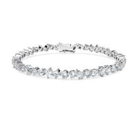 Galaxy Tennis bracelet, Lab-grown diamonds 5 ct tw, Mixed shapes, 18K white gold