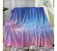 Galaxy Throw Blanket Single Size, Gradient Fleece Blanket for Bed Sofa Couch, Soft Cozy Flannel, 130x150 cm, Decor & Gifts (N274)