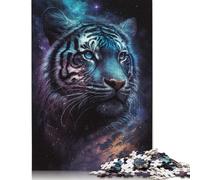 Galaxy Tiger 1000 Piece Jigsaw Puzzles for Adults Fit Together Perfectly Mind Puzzles for Children 1000pcs (75x50cm)