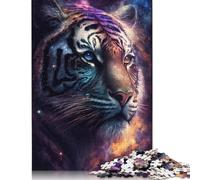 Galaxy Tiger Jigsaw Puzzle 1000 Piece Jigsaw Puzzles Game for Adults And Wooden Puzzles Educational Toys 1000pcs (75x50cm)