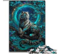 Galaxy Tiger Jigsaw Puzzles 1000 Pieces for Adults Teens, Challenging Game And Family Play Educational Game for Birthday, Chrismas (50x75cm)