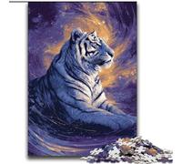 Galaxy Tiger Jigsaw Puzzles for Teenagers 2000 Piece, Stress Reliever Difficult Challenge for Home Decoration for 14+ (70x100cm)