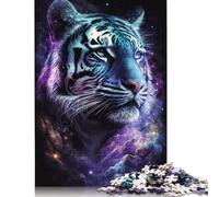 Galaxy Tiger Puzzle Jigsaws 1000 Pieces for Adults & Teenager Age 12 Years Up Christmas Eve Gifts 1000pcs (75x50cm)