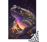 Galaxy Toad Frog 1000-Piece Puzzle for Adults, 52x38cm/1000pcs; A Relaxed Project for Colder Days; White Card Pieces with Reduced Dust