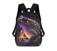 Galaxy Toad Frog Backpack, 3D Printed School Bag, School Lunch Bag, Travel Backpack, Friends Backpack, School Backpack for Girls And Boys 17inch