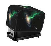 Galaxy Toaster Cover 2 Slice, Waterproof Bread Machine Covers with Pockets Universal Size Kitchen Small Appliance Cover with Handle, Dust and Fingerprint Protection