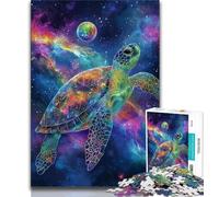 Galaxy Turtle JigsawPuzzle 1000 Pieces for Adults,Toys Educational Games Stress Relieving Suitable for Desktop Decoration (38x26cm)