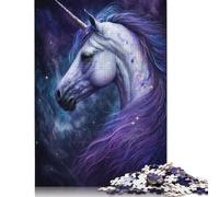 Galaxy Unicorn Puzzle for Adults And Teenagers 1000 Pieces Wooden Puzzles for Adults Puzzles for Teenagers Age 12 Years Up 1000pcs (75x50cm)
