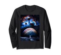 Galaxy Universe space nebula orbit star ship cosmonaut Long Sleeve T-Shirt