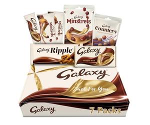 Galaxy Variety Chocolate Hamper Gift Box | Smooth Milk | Minstrels | Counters | Ripple | Gift for Him and Her, Perfect for Birthday, Thank You or Celebration Gifts