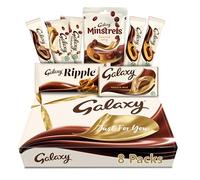 Galaxy Variety Chocolate Hamper Gift Box | Smooth Milk | Minstrels | Smooth Caramel | Ripple | Gift for Him and Her, Perfect for Birthday, Thank You or Celebration Gifts