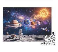 Galaxy View Jigsaw Puzzle 1000 Piece Recyclable Material Space Adventure Puzzles for Elderly Relieve Senile Dementia Fun Activity Great Gift Idea 70x50cm/1000pcs