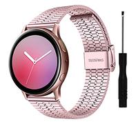Galaxy Watch 46mm Bracelet, MVRYCE 22mm Replacement Band Stainless Steel Adjustable Watch Strap Compatible with Galaxy Watch 3 45mm/Gear S3 Classic/Frontier/Gear 2 R380/Neo R381/Live R382 (Rose Gold)