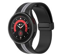 Galaxy Watch 5 / 5 Pro / 4 Strap Flexible Silicone Bi-coloured Grey/Grey