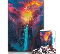 Galaxy Waterfall Landscape 1000 Piece Jigsaw Puzzle for Adults And Teenagers,Toys Educational Games Stress Relieving Wall Decoration 38x26cm