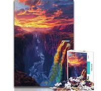 Galaxy Waterfall Landscape 1000 Pieces Jigsaw Puzzles for Adults And Teens,Toys Educational Games Stress Relieving Wall Decoration (50x75cm)