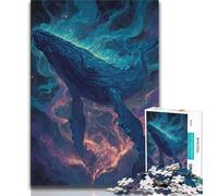 Galaxy Whale 1000 Piece Jigsaw Puzzle for Adults And Teenagers,Decompressing Intellectual Educational Toy Great Gifts And Toys (38x26cm)