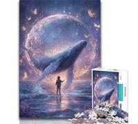 Galaxy Whale 1000 Piece Jigsaw Puzzles,Challenging Game And Family Play Wall Decoration Unique Birthday And Xmas Gifts (38x26cm)