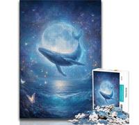 Galaxy Whale Jigsaw Puzzles for Teenagers 1000 Piece,Educational Games Home Decoration Artists Collection,Fine Art (38x26cm)