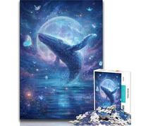 Galaxy Whale JigsawPuzzle 1000 Pieces for Adults,Challenging To Complete But Fun And Humorous Unique Home Decor And Gifts (38x26cm)