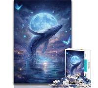 Galaxy Whale Jigsaws 1000 Pieces for Adults,Staycation Kill Time Every Piece Is Unique - Challenging Family Fun Game (75x50cm)