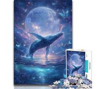 Galaxy Whale Jigsaws Puzzles 1000 Pieces for Adults Gifts,Challenging To Complete But Fun And Humorous Birthday Present,Gifts,Wall Art 38x26cm