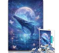Galaxy Whale Puzzles 1000 Pieces for Adults,Challenging To Complete But Fun And Humorous Educational Game for Birthday (75x50cm)
