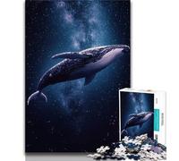 Galaxy Whale Puzzles for Teenagers Teens 1000pc Puzzle,Decompressing Intellectual Educational Toy Secret Santa Gifts 50x75cm