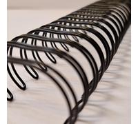Galaxy - Wire Binders Bindings Box - 1 1/8" 28.5mm Pitch 2:1 Ratio - Black - 50pcs
