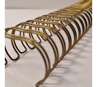 Galaxy - Wire Binders Bindings Box - 1 1/8" 28.5mm Pitch 2:1 Ratio - Bronze - 50pcs