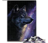 Galaxy Wolf 1000 Piece Jigsaw Puzzles for Adults, Family Game Stress Reliever Difficult Challenge Great Gifts And Toys (26x38cm)