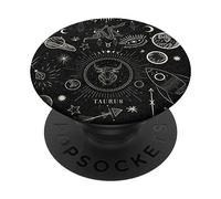Galaxy Zodiac Sign Astrological Celestial Aesthetic Taurus PopSockets Adhesive PopGrip