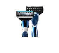GalaxyB5 Razor, 5-Layer Stainless Steel | 5 cartridges | Free Travel Case | Thick aloe lubrication strip