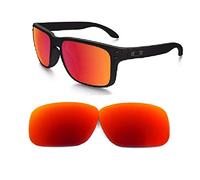 GALAXYLENSE Men's Replacement Lenses For Oakley Holbrook Sunglasses Red Polarized