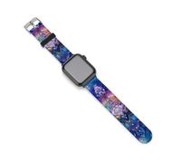 Galaxys Mandalas Gradient Silicone Watch Strap Compatible with IWatch Adjustable Sports Band Unisex 42mm/44mm